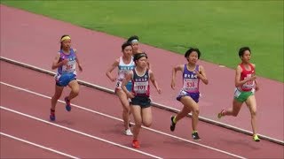 北関東高校総体陸上2019 女子1500m予選1組