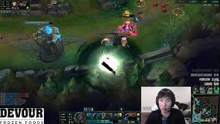 Doublelift - Senna vs Heimerdinger - Carry ADc Bot lane Patch 9.23