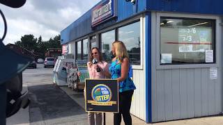 Rita Dixon receives her $3.3 million lottery winnings