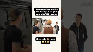 The winner of jeep gladiator and 25k Gold