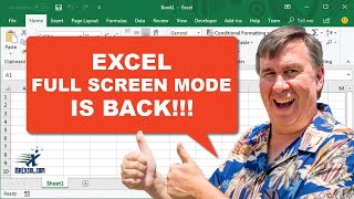 Excel Full Screen Mode Returns - Episode 2425
