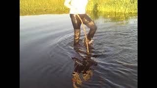 TEASER FLOODING MY TEASER THIGH LENGTH BOOTS IN THE LAKE