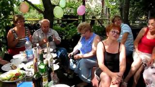in a garden....