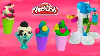 Playdoh Perfect Twist Ice Cream Maker Sweet Shoppe Playset Play-doh Food Candy Cookieswirlc
