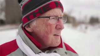 82 year old uses activator poles to help him complete 10k walk