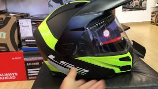 Capacete Ls2 FF324 Metro Evo Rapid Preto Fosco/Amarelo 11-9-9806-7042