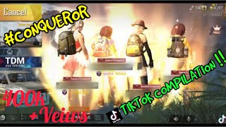 CONQUEROR EFFECT||PUBG TIKTOK COMPILATION||DONT FORGET TO WATCH||Connqueror Gaming