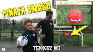 SMASHING a Piñata full of Smashers Toys!!