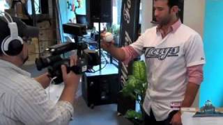 Jose Bautista Visits MLB Fan Cave