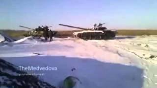 Танки попали под обстрел «Града» ВСУ Ополченцы не ожидали
