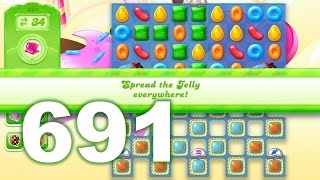 Candy Crush Jelly Saga Level 691 (3 star, No boosters)