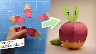 How to Build Your Own Mini Applin Pokemon Papercraft DIY Video Guide