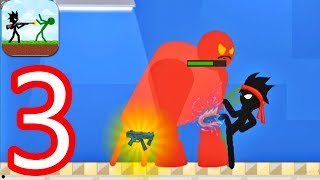 Stickman Zombie Shooter - Gameplay Walkthrough Part 3 -Giant Red Stick (Android) Gameplay 2019