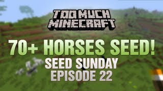 Minecraft: 70+ Horses Spawn Seed! (MC 1.8)