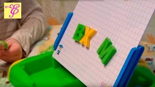 Доска знаний магнитная "Буквы и цифры" Магнитная доска! Видео для девочек.