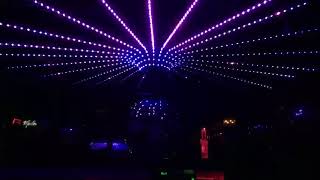 Estrella galaxia de pixel led en discoteca INC bs as