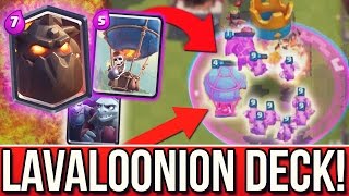 BESTES LAVALOONION DECK!? | Legendäre Karte: Lavahund + Ballon + Minions | Clash Royale deutsch