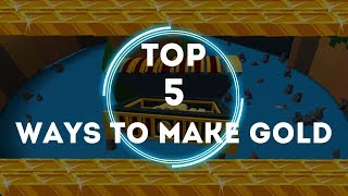 TOP 5 WAYS TO MAKE GOLD (Build a Boat for Treasure Roblox)