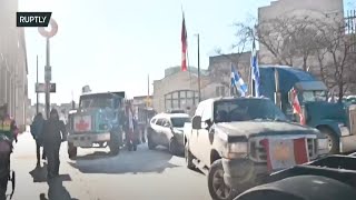 LIVE: Canadian truckers protest grows in Ottawa as new convoy join blockade