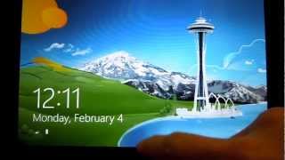 Windows 8 Pro on a Dell Latitude ST Touch Tablet