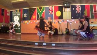 Airds High Flag Ceremony - Eaglevale Girls Cook Island Item