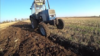 Ставим на плуг пластиковые отвалы. ЮМЗ 8271 испытывает.