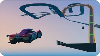 ВЫСОТНЫЕ ГОНКИ НАД ПРОПАСТЬЮ! (GTA 5 ONLINE ГОНКИ)