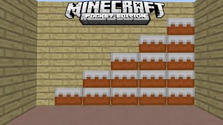 ✔ КАК СДЕЛАТЬ ЛЕСТНИЦУ ИЗ ТОРТА В MINECRAFT POCKET EDITION