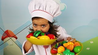 Готовим Вместе с Эмилюшей Фрукты и овощи  на липучках