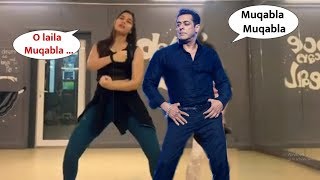 Saiee Manjrekar Amazing @MuqablaChallenge Dance with Salman Khan at Inside Galaxy Aprt | Can't Miss