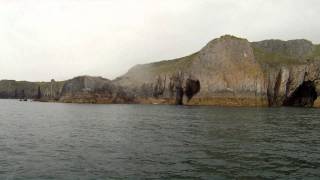 BIG SHARK IN UK WATERS WHILE JET SKI FISHING PEMBROKSHIRE SOUTH WALES