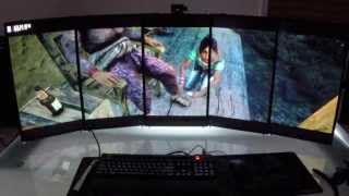 5x1 Portrait Surround 24" 120hz Debezeled - GTX 980 4 Way SLI - Far Cry 4