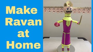 How to make Ravan at home| eco friendly ravan | no use of plastic