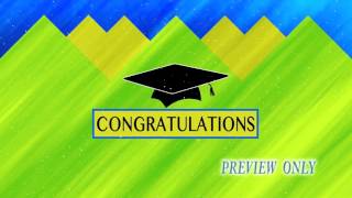 Congratulations Text And Cap: Graduation Motion Background