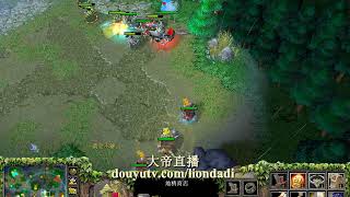 【一波骑脸猛揍】魔兽争霸大帝解说 Fly+大帝 vs TH000+TeD 6 DT