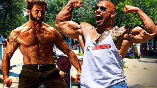 Training Hugh "Wolverine" Jackman and The Rock !!! 2017