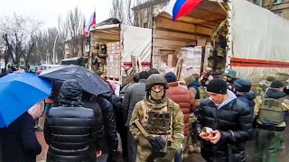 Доставка и раздача гуманитарной помощи в Мелитополе