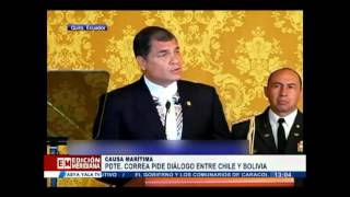Correo pide diálogo entre Bolivia y Chile - Jueves 15 de octubre 2014