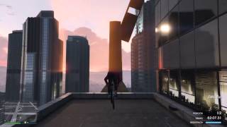 CARRERA IMPOSIBLE!! PARKOUR CON BICI BMX - GTA 5 PS4 ONLINE