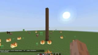коктейль молотова без модов  в майнкрафт minecraft(напалмовая граната)