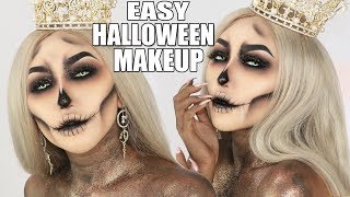 QUEEN OF THE DEAD ||  SKULL HALLOWEEN MAKEUP TUTORIAL