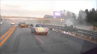 Страшная авария. Водитель вылетел из машины на 20 метров