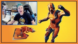 Ninja Reacts To New Vertex Skin & Razor Edge Pickaxe & Forerunner Glider In Fortnite