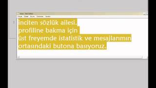 İnciten SÖZLÜK Kendine Bakma Profile Bakma