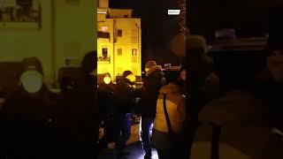 Protesters pepper sprayed by police during clashes at anti-COVID restrix demo in Dresden