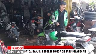 Pasca Banjir, Bengkel Motor Diserbu Pelanggan