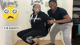 ROCK PAPER SCISSORS CHALLENGE!! (Duct Tape + Spun for 1 minutes) *GONE WRONG*