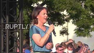 Germany: Greens candidate Annalena Baerbock holds rally in Munich as federal elections near