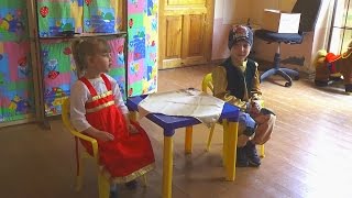 Курочка Ряба в Детском Саду. VLOG: Показываем малышам театральную сценку