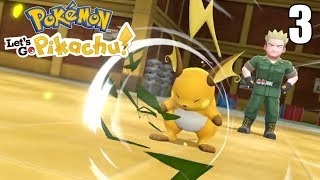 TERCER GYM y EL PELÓN DIGLETT DEL TERROR ? - Pokémon Let's Go #3 En Español - Nintendo Switch